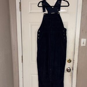 Stylish Black Corduroy Jumpsuit